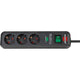 Brennenstuhl Eco-Line 13,500a socket with overvoltage beve