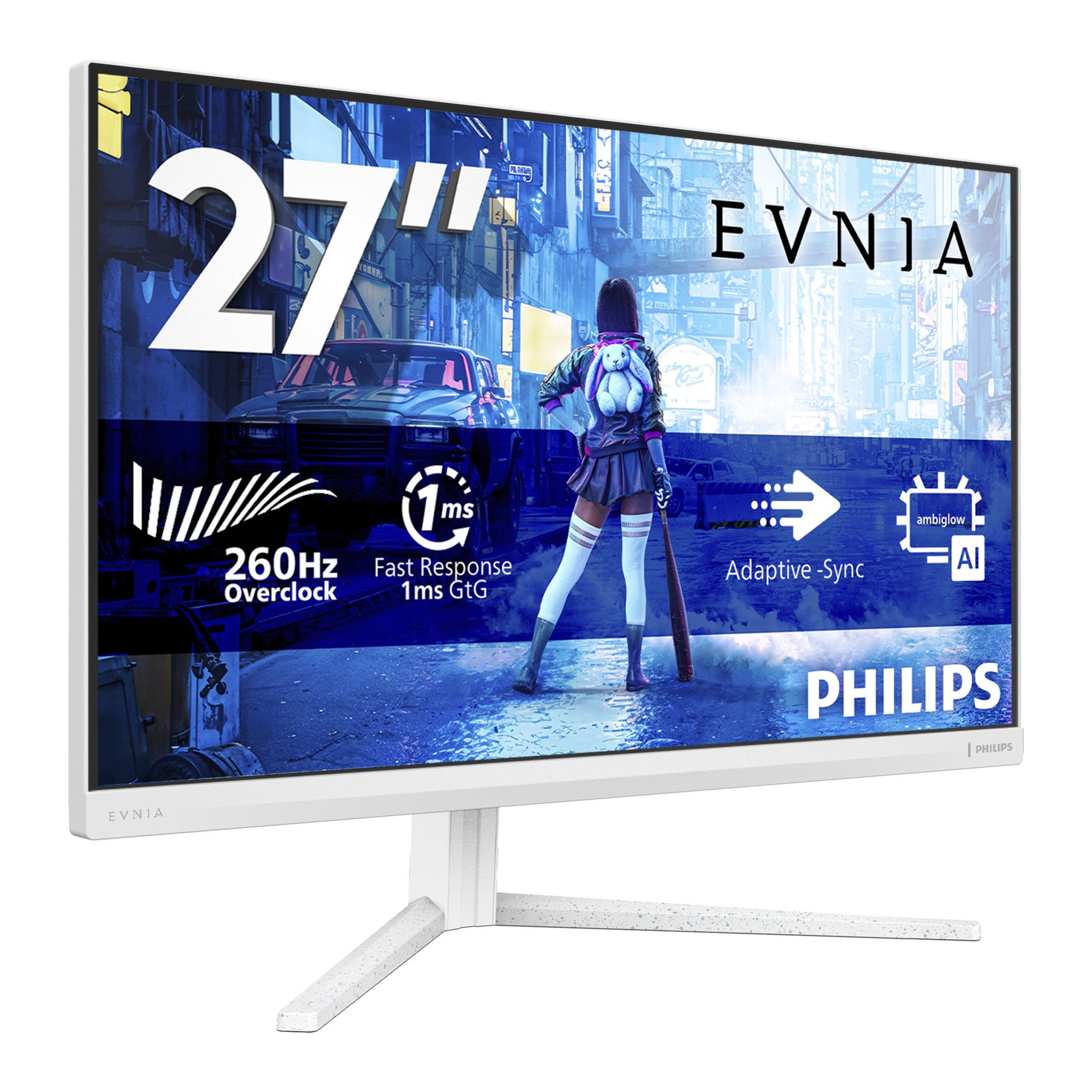 Monitor da gioco Philips Evnia 27m2n5201p 27 (bianco, 2x HDMI, 1x porta display, 260 Hz (OC))