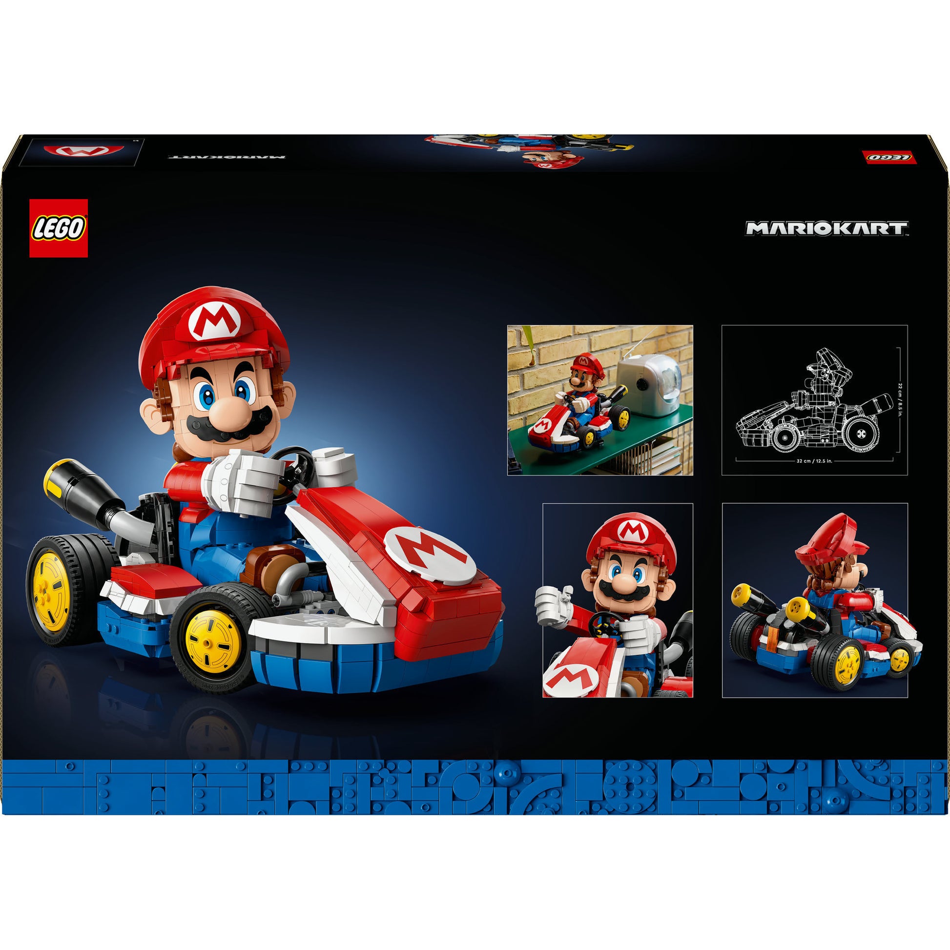 LEGO Super Mario 72037 Mario Kart Mario e Stateard Kart