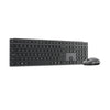 Conjunto de escritorio combinado inalámbrico multidispositivo moderno Lenovo 700 (gris, diseño estadounidense (Qwerty), 100%, 4000 ppp, 2,4 GHz, BT 5.3, USB-A)