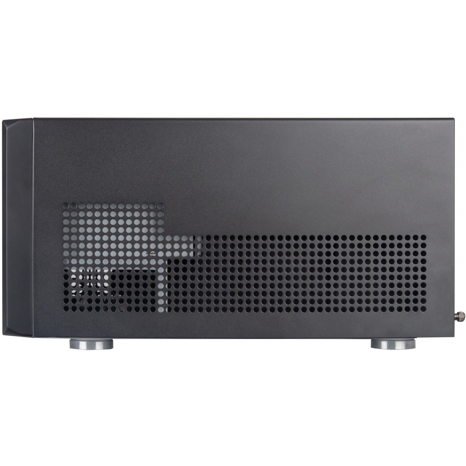 Silverstone sst-cs351 mini tower behuizing (zwart | 2x usb-a | 1x usb-c)