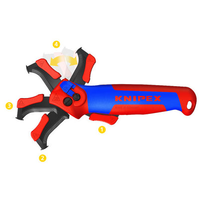Knipex dismantling knife with sliding shoe - 16 50 145 sb