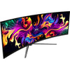 Monitor da gioco ultrawide curvo MSI MPG 491CQP QD-OLED 49 (nero, 2x HDMI, Display Port, 2x USB-A, USB-B, USB-C, 144 Hz)
