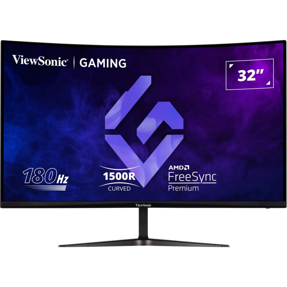 Monitor curvo para juegos Viewsonic vx3218-pc-mhd 32 (negro, 2x HDMI, 1x display port, 180 Hz)