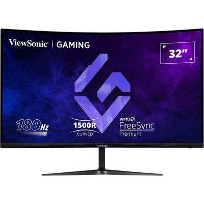 Monitor da gioco curvo Viewsonic vx3218-pc-mhd 32 (nero, 2x HDMI, 1x porta display, 180 Hz)