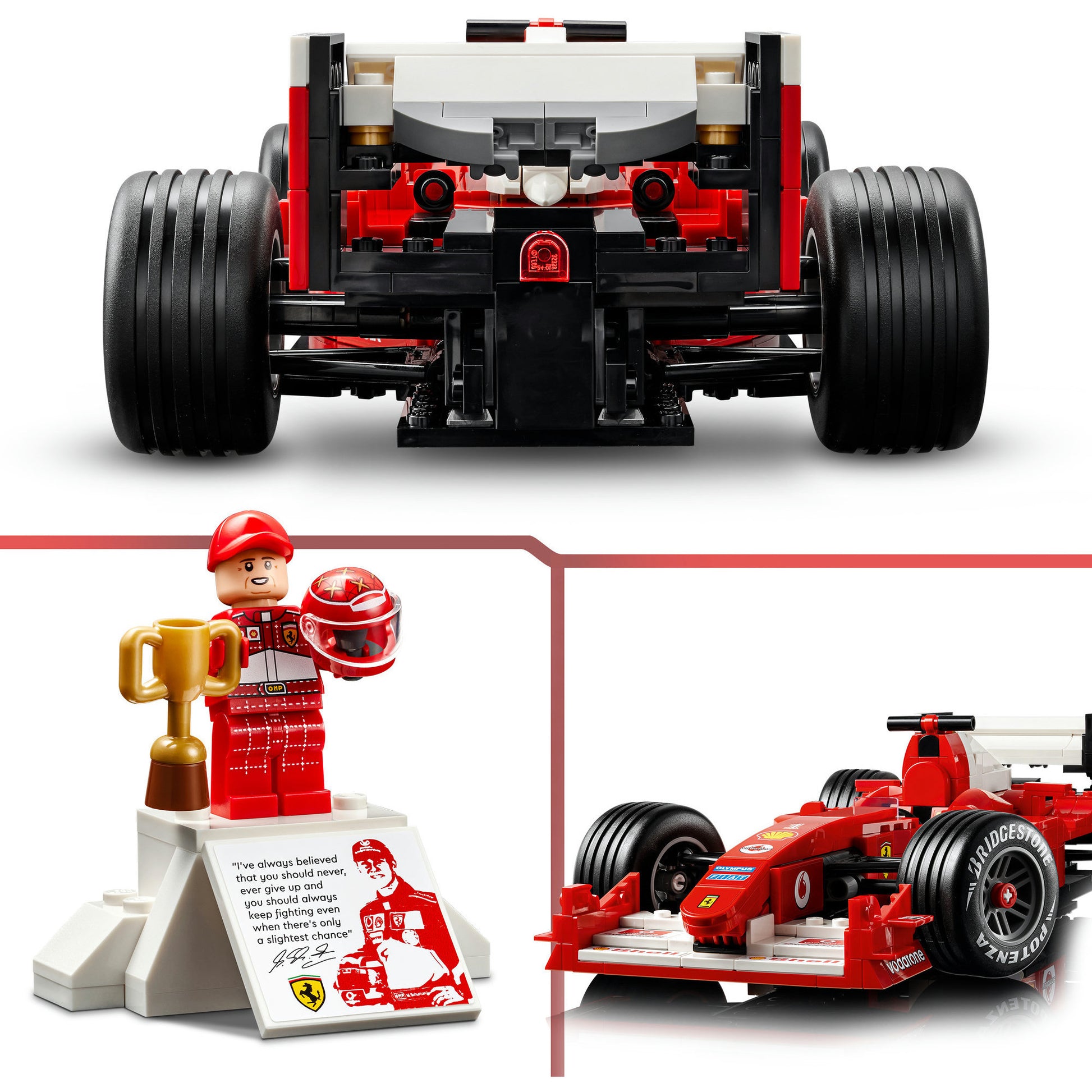Lego icons - ferrari f2004 en michael schumacher constructiespeelgoed (11375, retail)