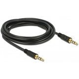 Delock 3,5 mm kabel (zwart, 3 meter) - afbeelding 2