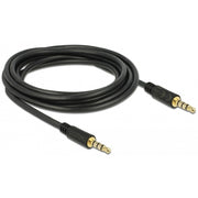 Delock 3,5 mm kabel (zwart, 3 meter) - afbeelding 2