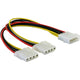 Cavo Delock Y> 2x 4pin Molex