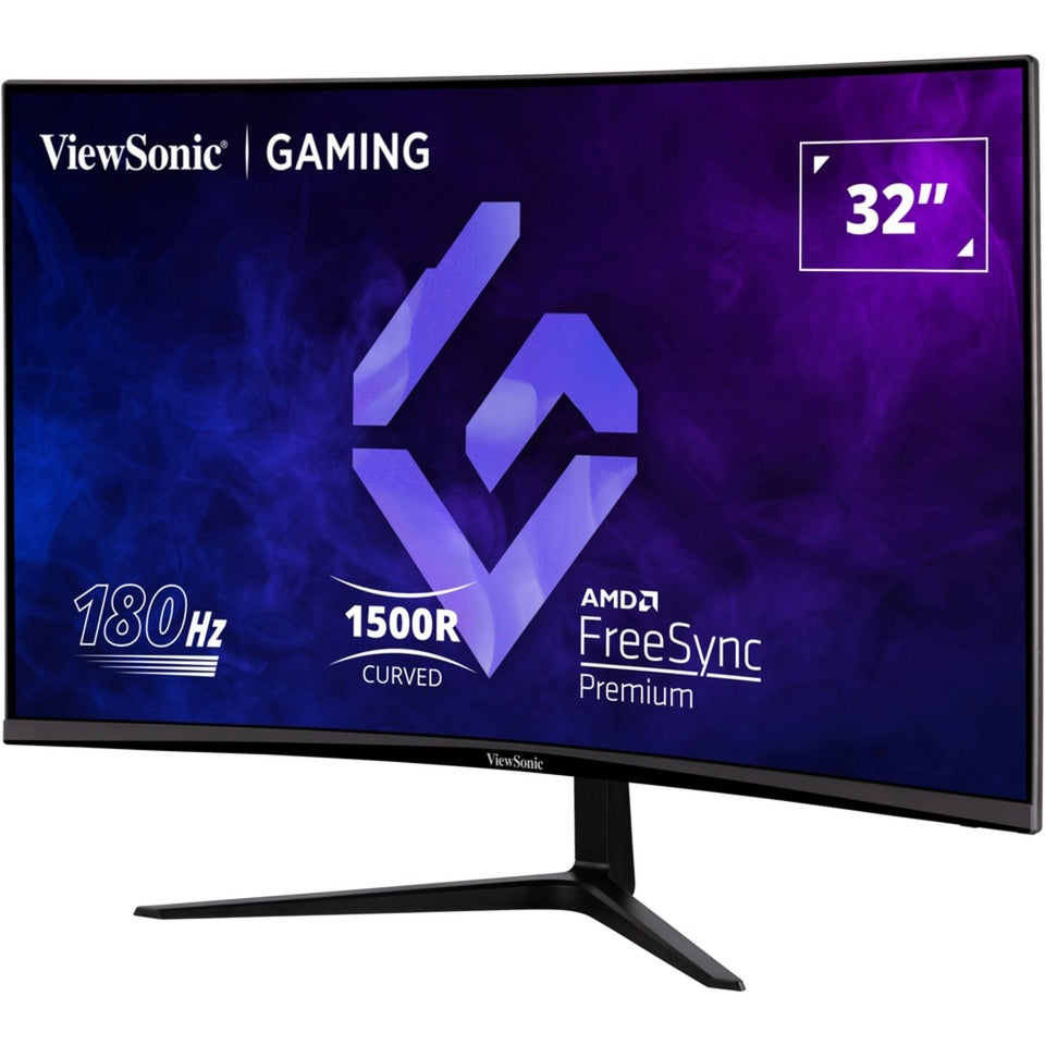 Monitor curvo para juegos Viewsonic vx3218-pc-mhd 32 (negro, 2x HDMI, 1x display port, 180 Hz)