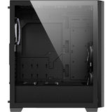 Sharkoon vs9 rgb black midi tower behuizing (zwart | 2x usb-a | 1x usb-c | rgb | tempered glass) - afbeelding 4