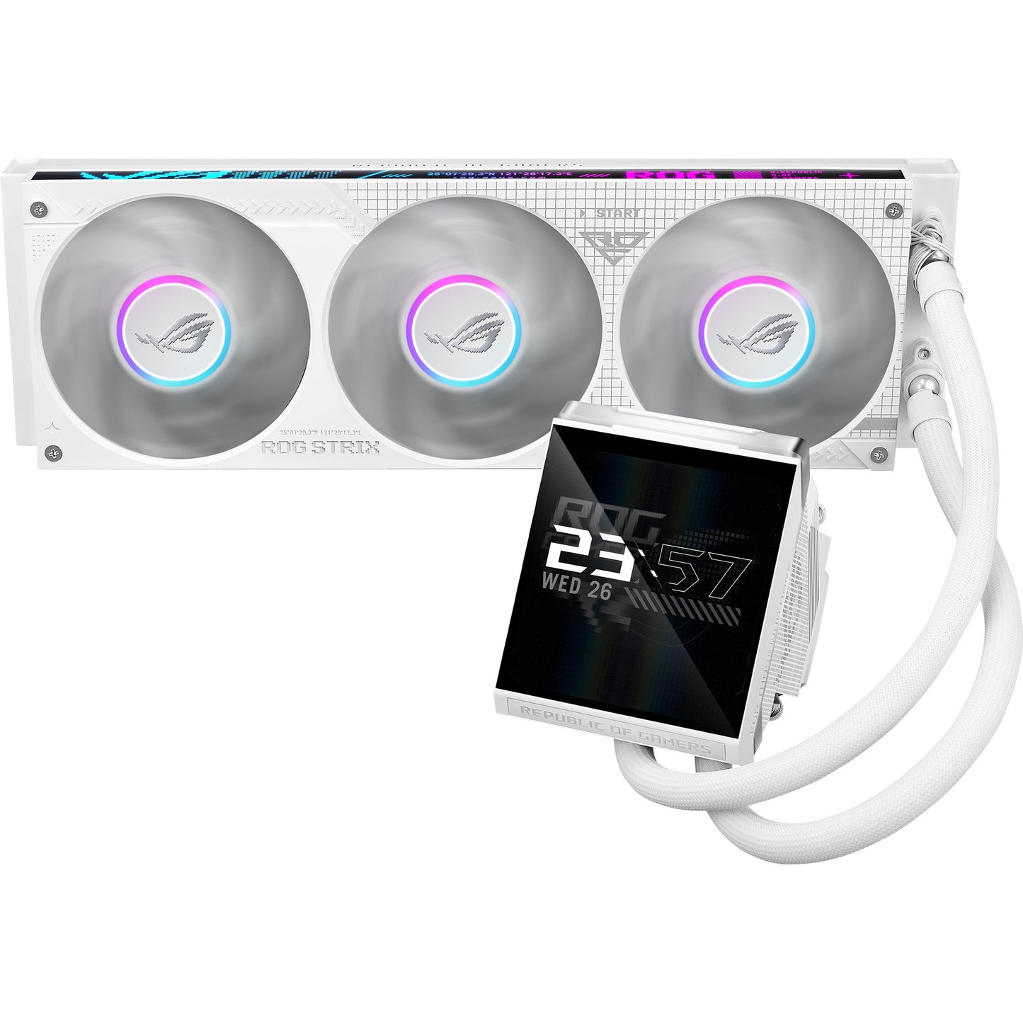 Asus ROG Strix LC IV 360 ARGB LCD Raffreddamento ad acqua (Bianco, PWM a 4 pin)