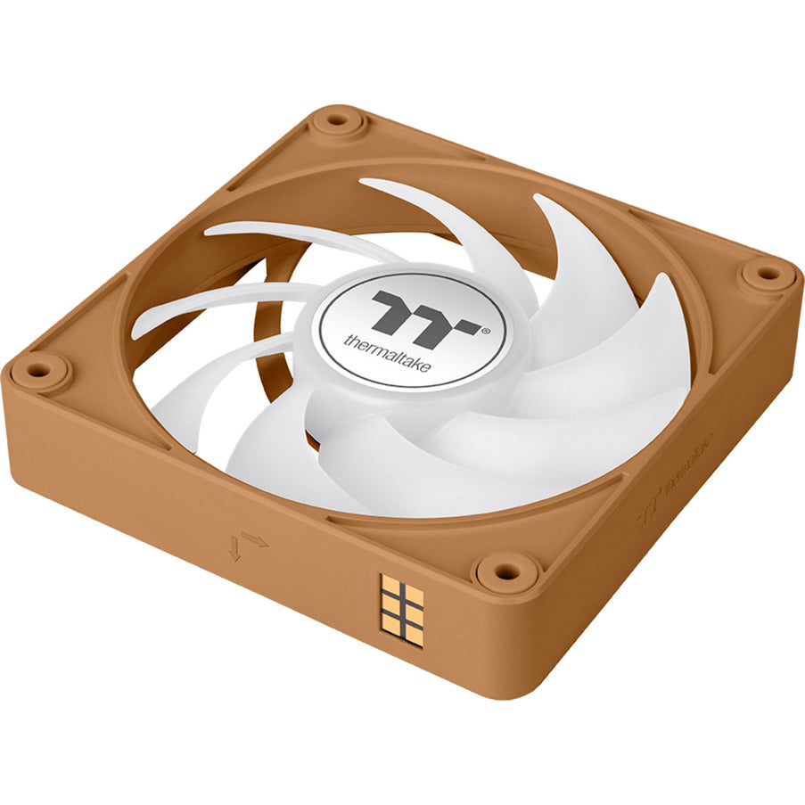 Thermaltake ct120 ex argb sync ventola di raffreddamento per PC ghiaia sabbia (pacchetto da 3 ventole) ventole per case (marrone chiaro, 3 pezzi, 120 x 120 x 25 mm, pwm)
