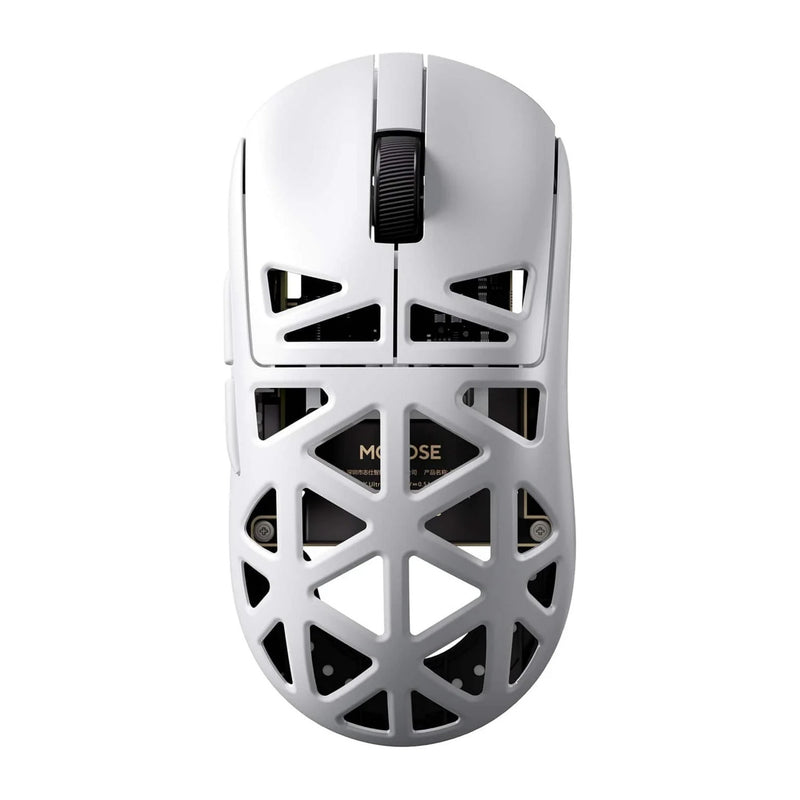 Mouse da gioco wireless Mchose a7x in lega ultra magnesio (bianco, fino a 40.000 dpi, Bluetooth USB-C da 2,4 GHz)