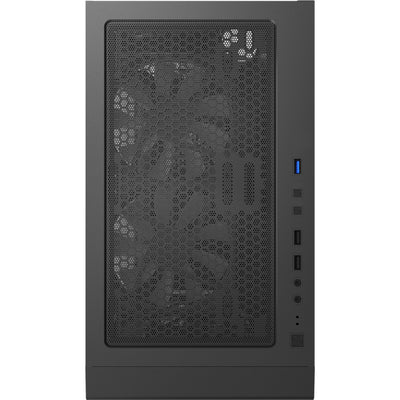 Montech x3 glass midi tower housing (black | 3x USB-A | RGB | tempered glass)