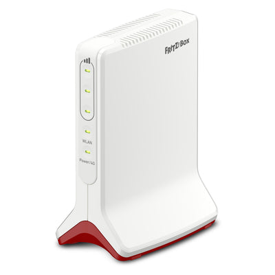 Fritz! box 6825 4g edition international wlan lte router (white red, mesh wi-fi, 4g 3g)