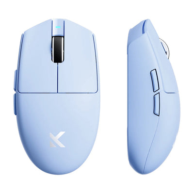 Ratón inalámbrico para juegos Mchose g3 v2 (azul, hasta 12.000 ppp, USB-C Bluetooth de 2,4 GHz)