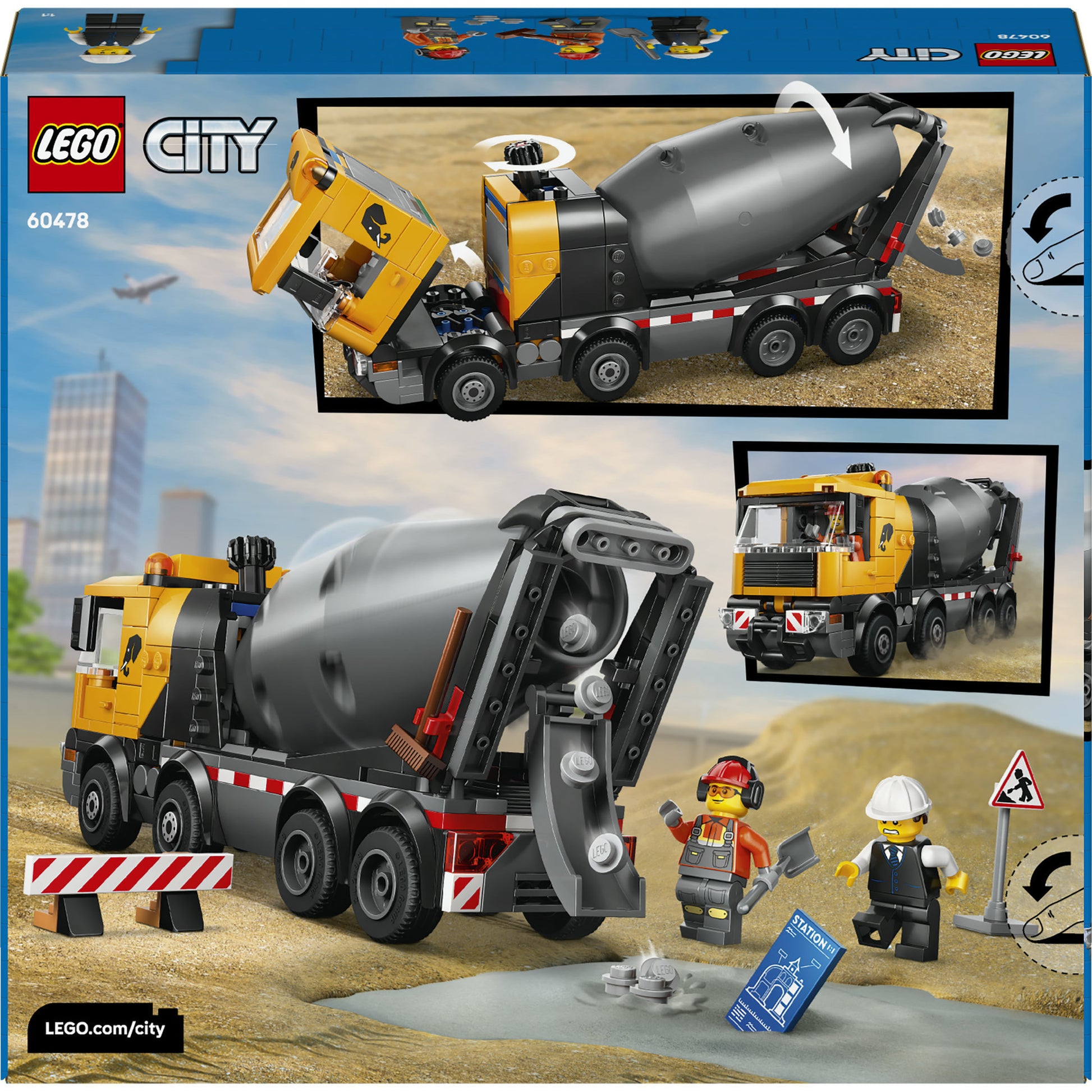 Lego City Great Vehicles 60478 camion di cemento