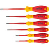 Wiha schroevendraaierset softfinish electric slimfix (rood geel, 6-delig)