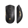 Ratón inalámbrico para juegos Mchose K7 ultraligero (oro negro, RGB, USB 2,4 GHz, 42.000 ppp)