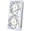 Ventole per case RGB Nzxt f240x (bianco, 2 pezzi, 240 x 120 x 30 mm, pwm)