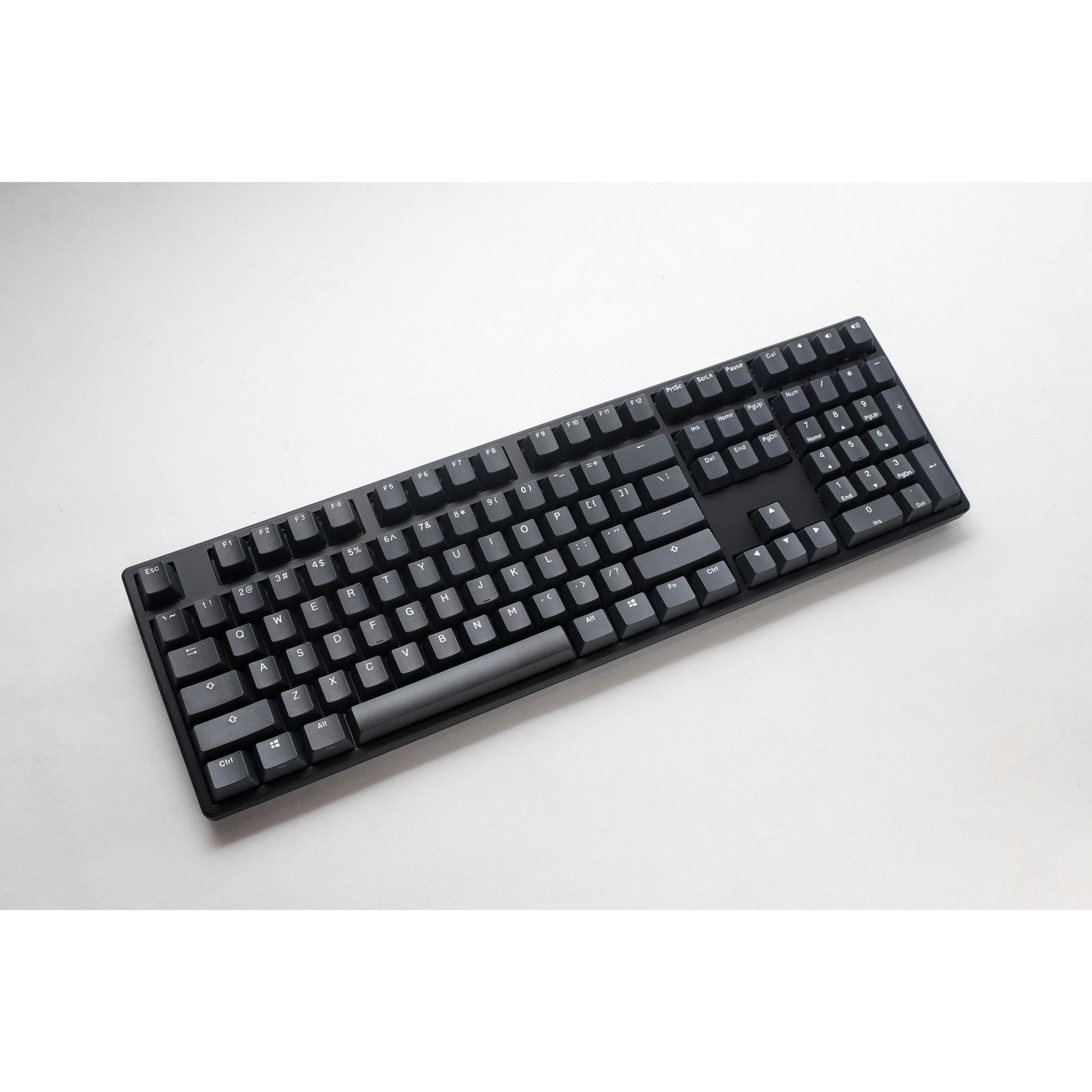 Ducky origin phantom black mechanisch toetsenbord (zwart, us lay-out (qwerty), cherry mx speed silver, 100%, hot swap, pbt double-shot keycaps)