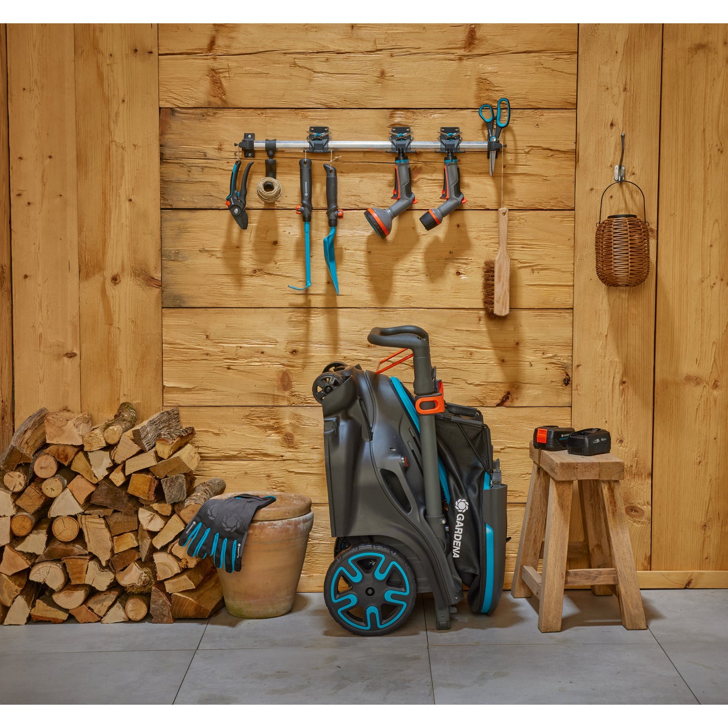 Gardena rasaerba a batteria powermax duo 4636v p4a set 41