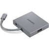 Hub USB Lenovo USB-C 4 en 1 Hub Gen2 (gris)