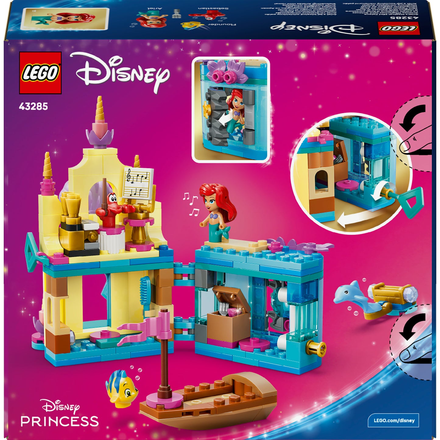 Lego Disney Princess 43285 Mini Palacio Mágico de Ariel | 2 piezas