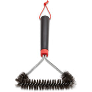 Weber driezijdige reinigingsborstel grillreinigingsborstel (zwart rood, 30 cm) - afbeelding 2