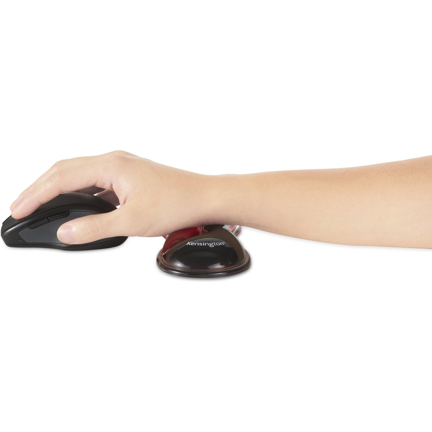 Poggiapolsi Kensington slim duo gel mouse trackball supporto per polso (rosso nero)