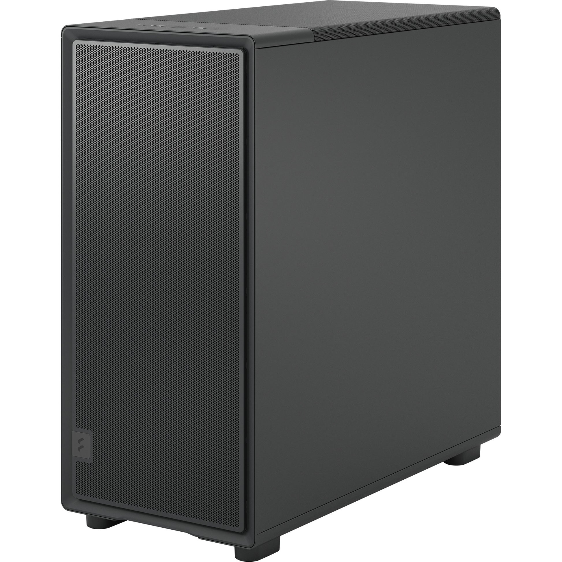 Design frattale epoca XL solido alloggiamento midi tower (nero | 2x USB-A | 1x USB-C)