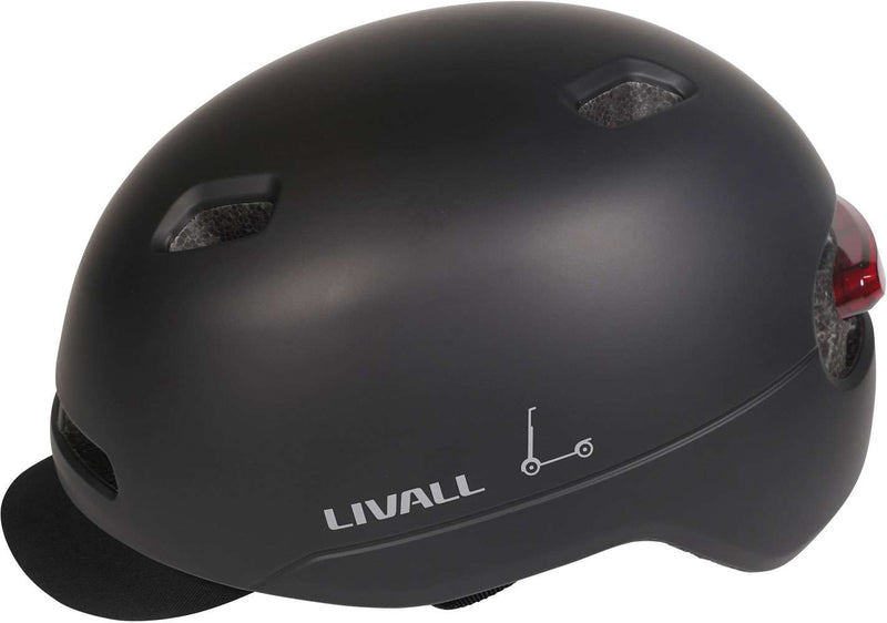 Livall C21 Casco de bicicleta Medium 52-56 cm adecuado para la velocidad de la función de freno SOS de mopolación de pedelec