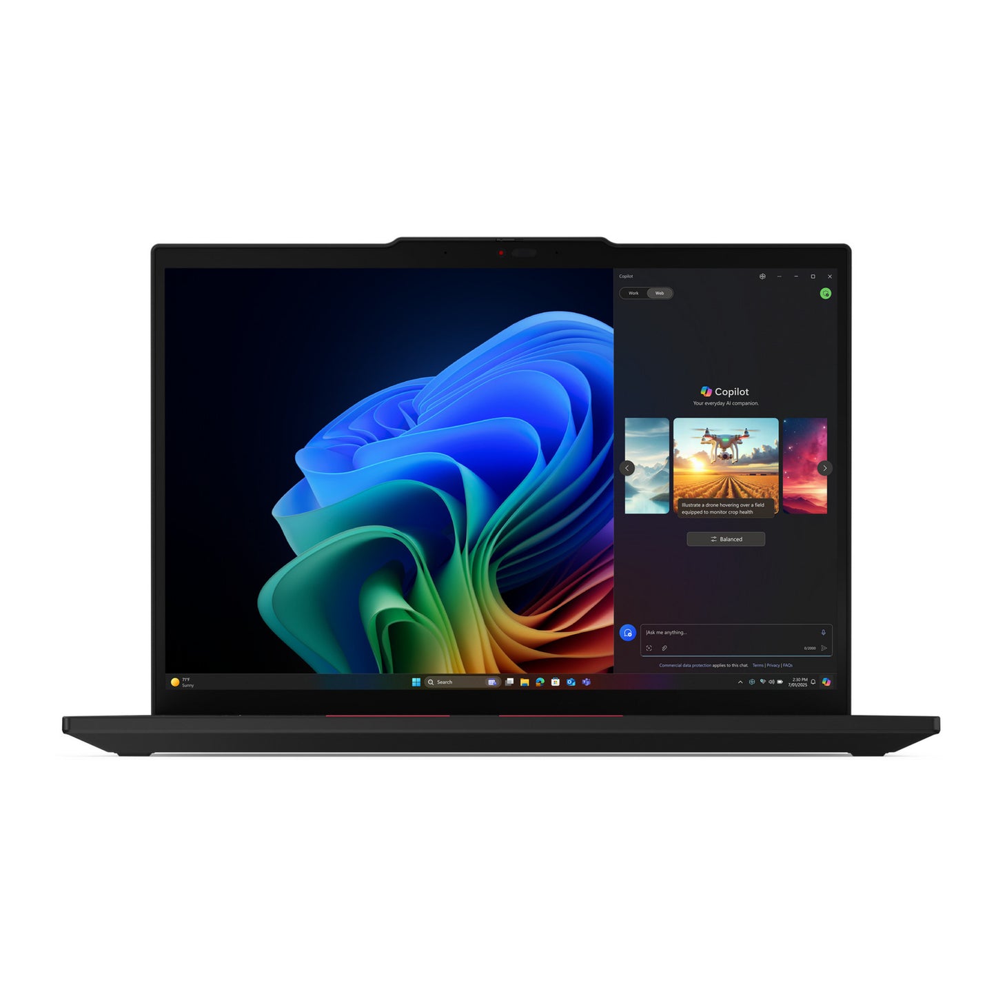 Lenovo thinkpad t14 gen 6 (21qj0053mh) 14 copilot+ laptop (nero | ryzen ai 7 pro 350 | grafica radeon 860m | 32 GB | 1 TB SSD)