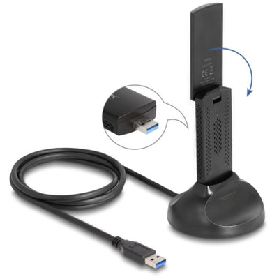 Delock Wi-Fi 6th Dual Band Dual Band WLAN USB Adapter AX3000