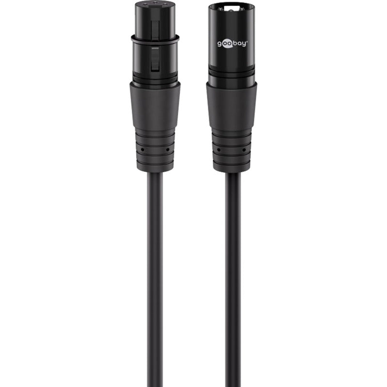 Cable de conexión xlr goobay (negro, 3 metros)