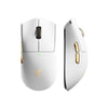 Mouse da gioco wireless ultraleggero Mchose K7 (oro bianco, RGB, USB 2,4 GHz, 42.000 dpi)