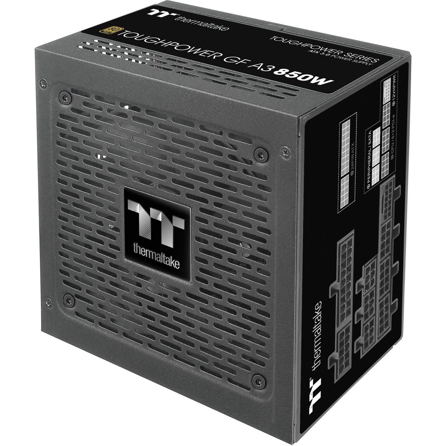 Thermaltake toughpower gf a3 gold - tt premium edition modulaire 850 watt voeding (zwart, 4x pcie)