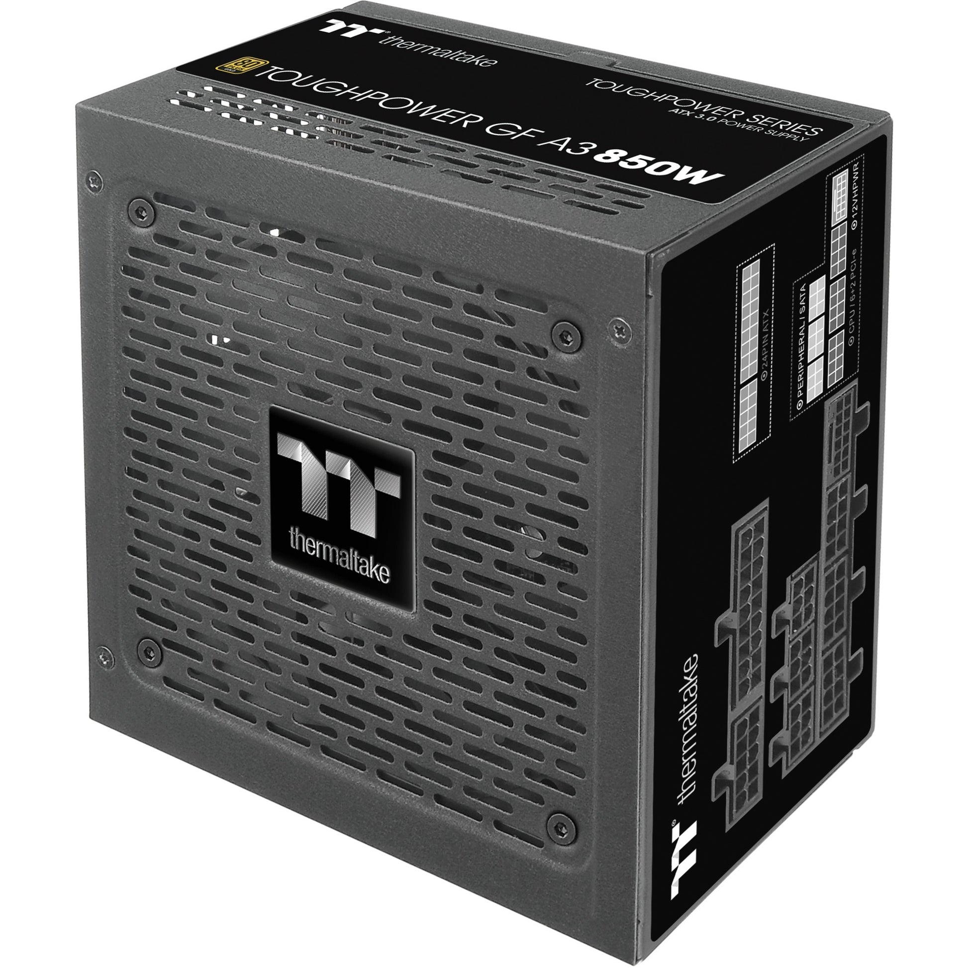 Thermaltake toughpower gf a3 gold - tt premium edition modulaire 850 watt voeding (zwart, 4x pcie)