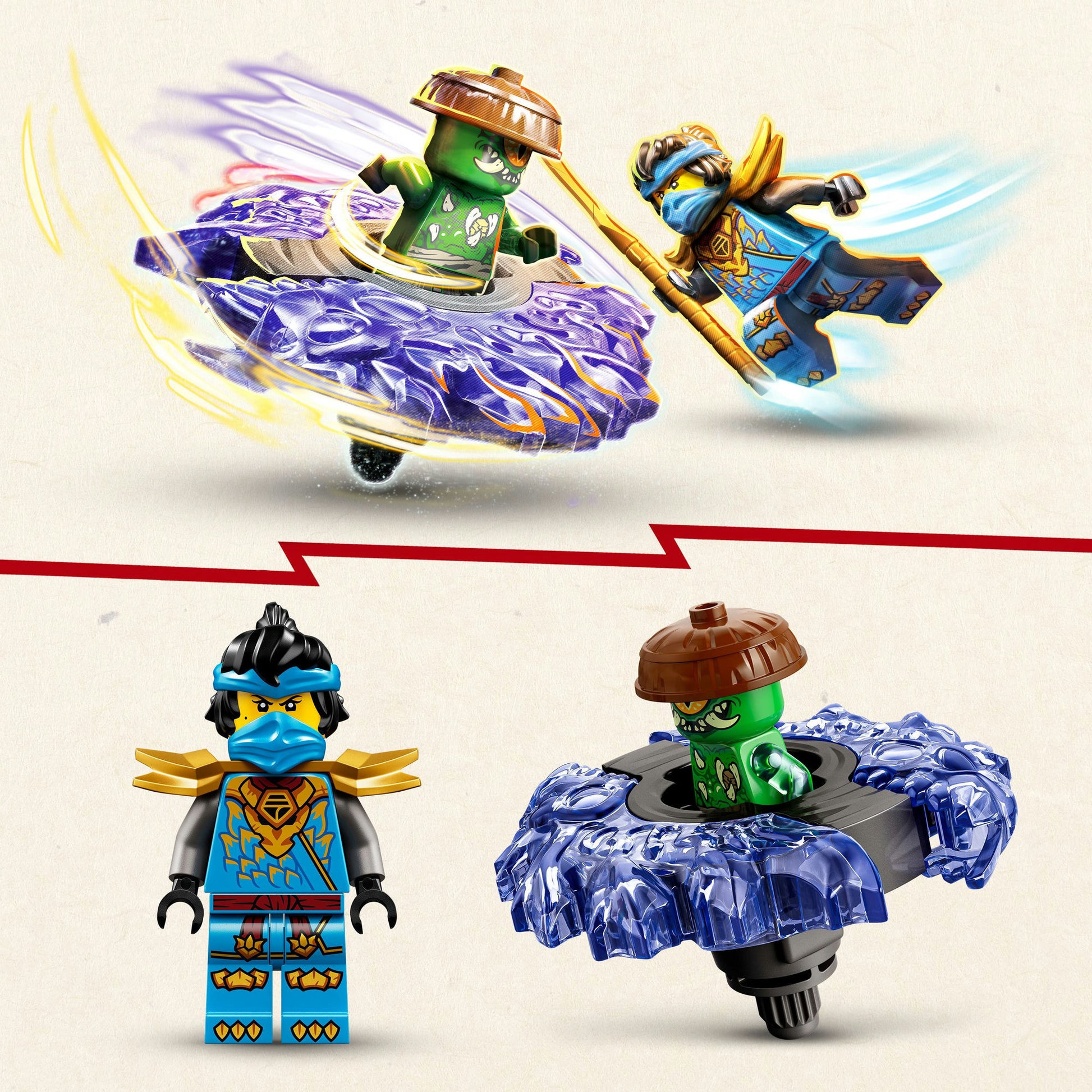 Lego Ninjago 71849 nya vs. campione di mutazione nello spinner | 2 pezzi