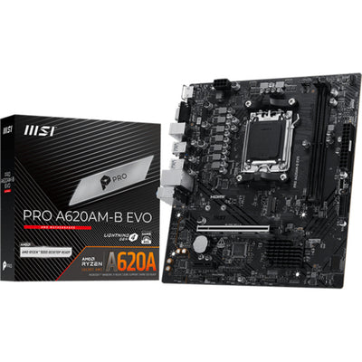Scheda madre MSI Pro A620AM-B EVO Socket AM5 (RAID, 2,5 GB-LAN, audio, µATX)
