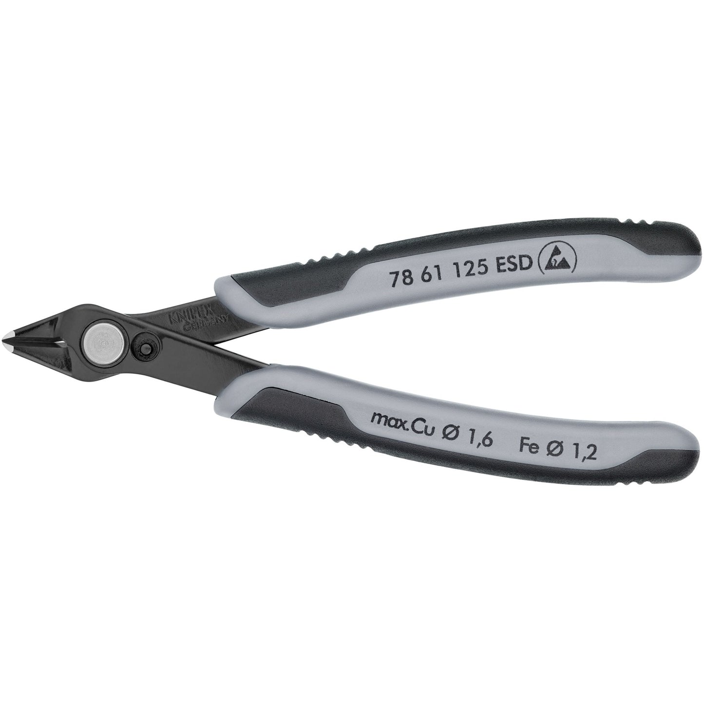 Knipex 78 61 125 esd zijsnijtang 64 hrc 125mm esd