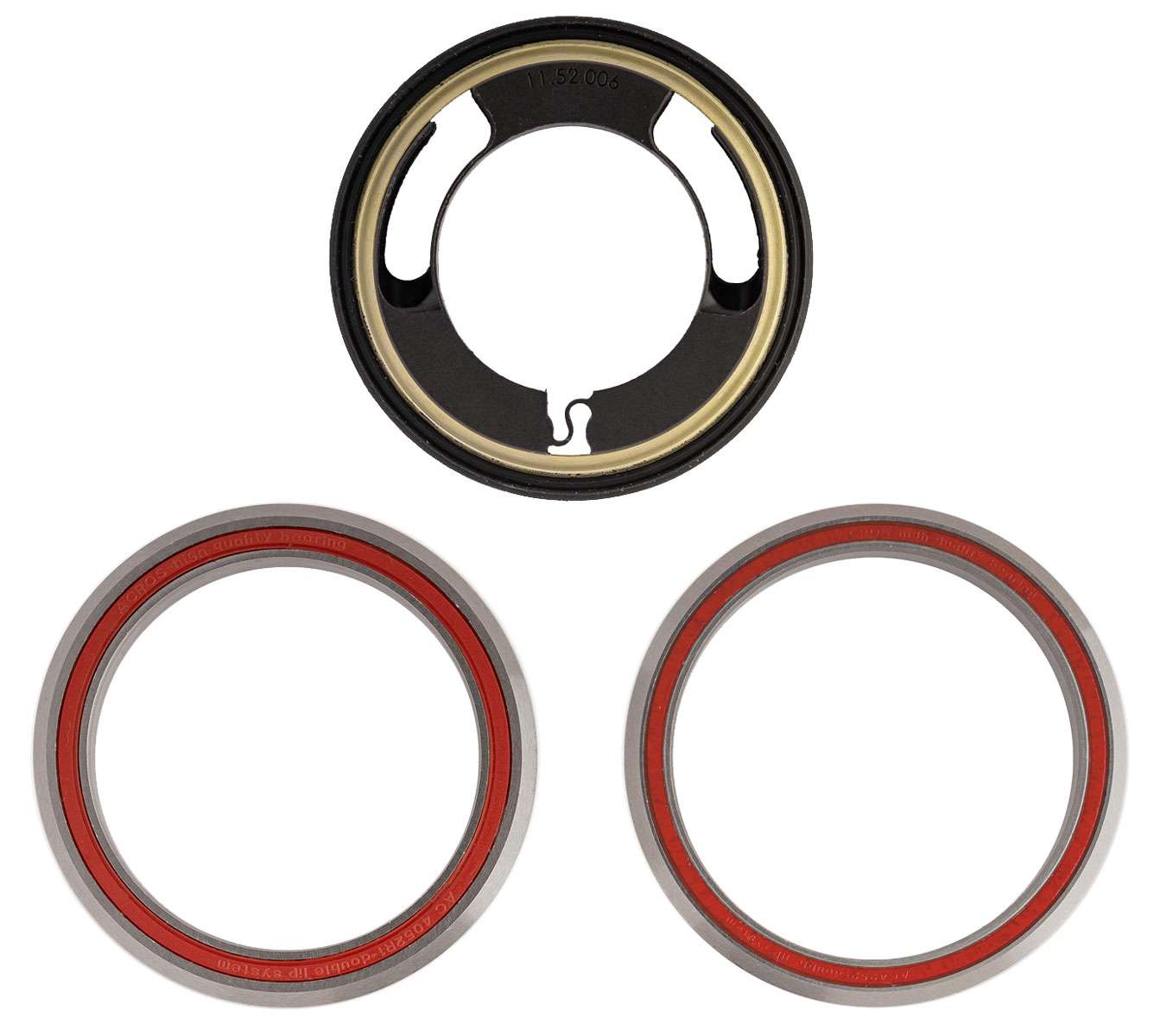 Juego de cojinetes de cabeza Acros is52 is47 pasante por cable para cubo