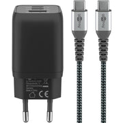 Charger SNELL USB-C Goobay Nano (65 W) e cavo tessile USB-C - afbeelding 2