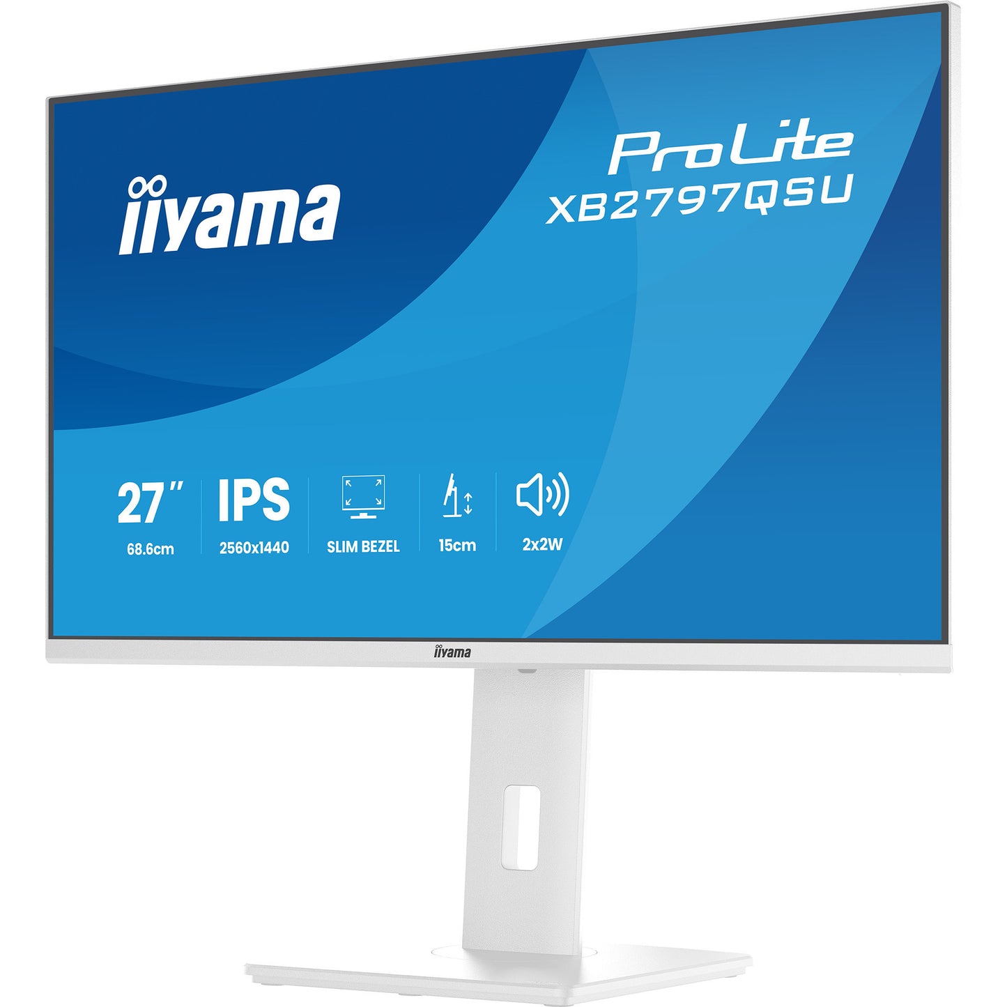 Monitor Iiyama prolite xb2797qsu-w1 27 (bianco (opaco), HDMI, porta display, USB, audio)