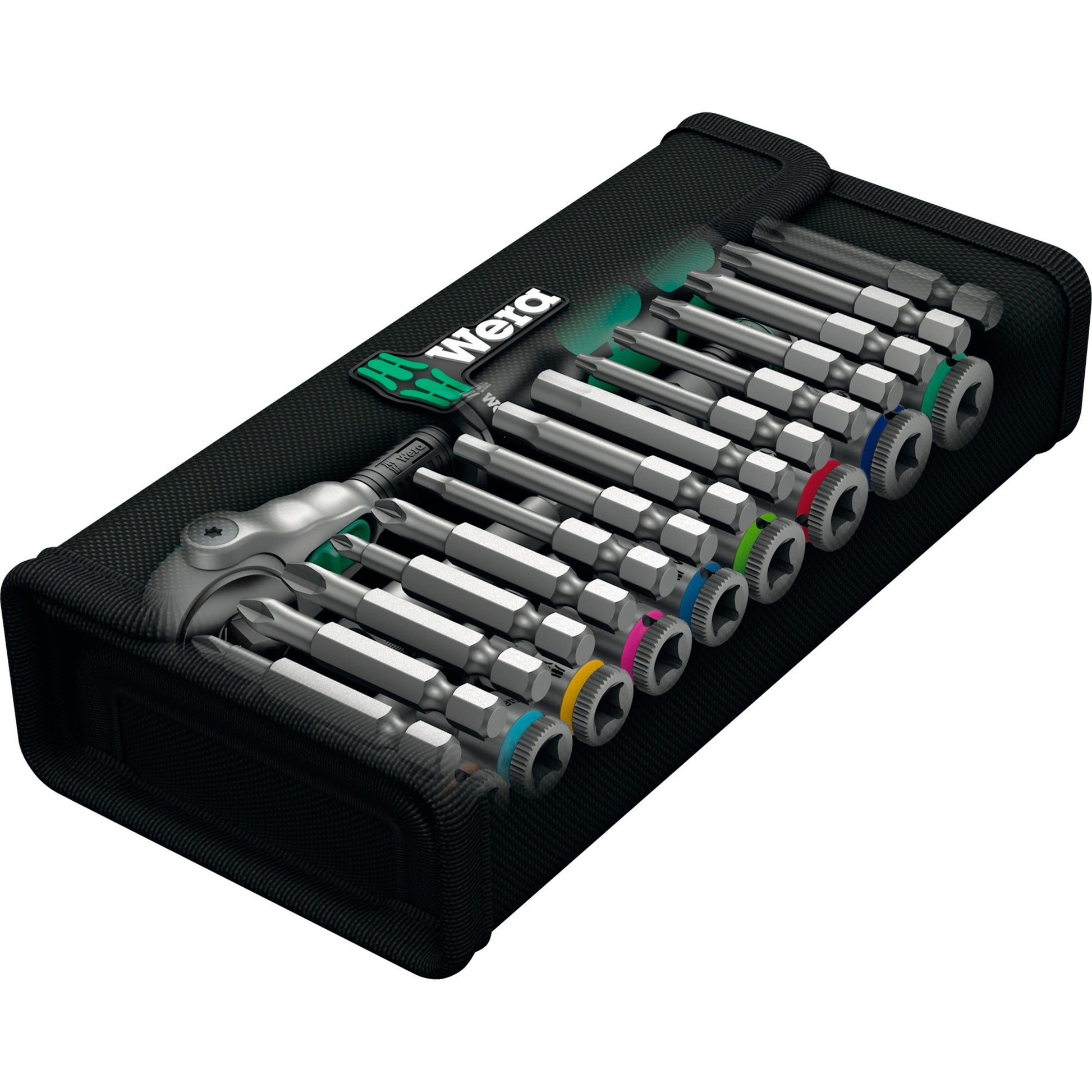 Wera 8100 sa 9 zyklop speed-ratelset gereedschapsset (zwart groen, 1 4 -aandrijving, 28-delig)