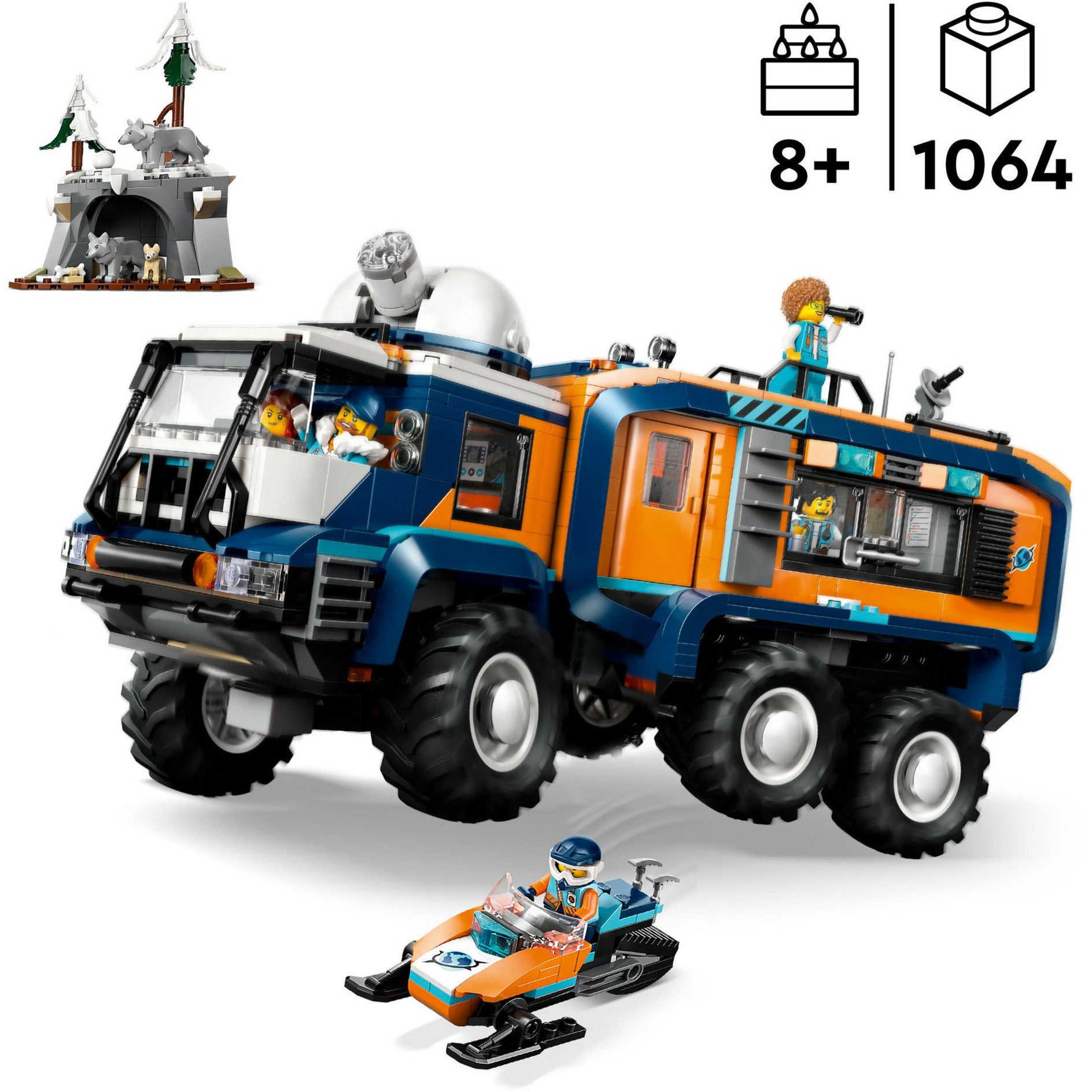 ABI LEGO 60471 Camión de laboratorio de exploración de la ciudad en el Polo Norte