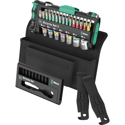Set di biciclette Wera, set di 3 attrezzi, 41 pezzi