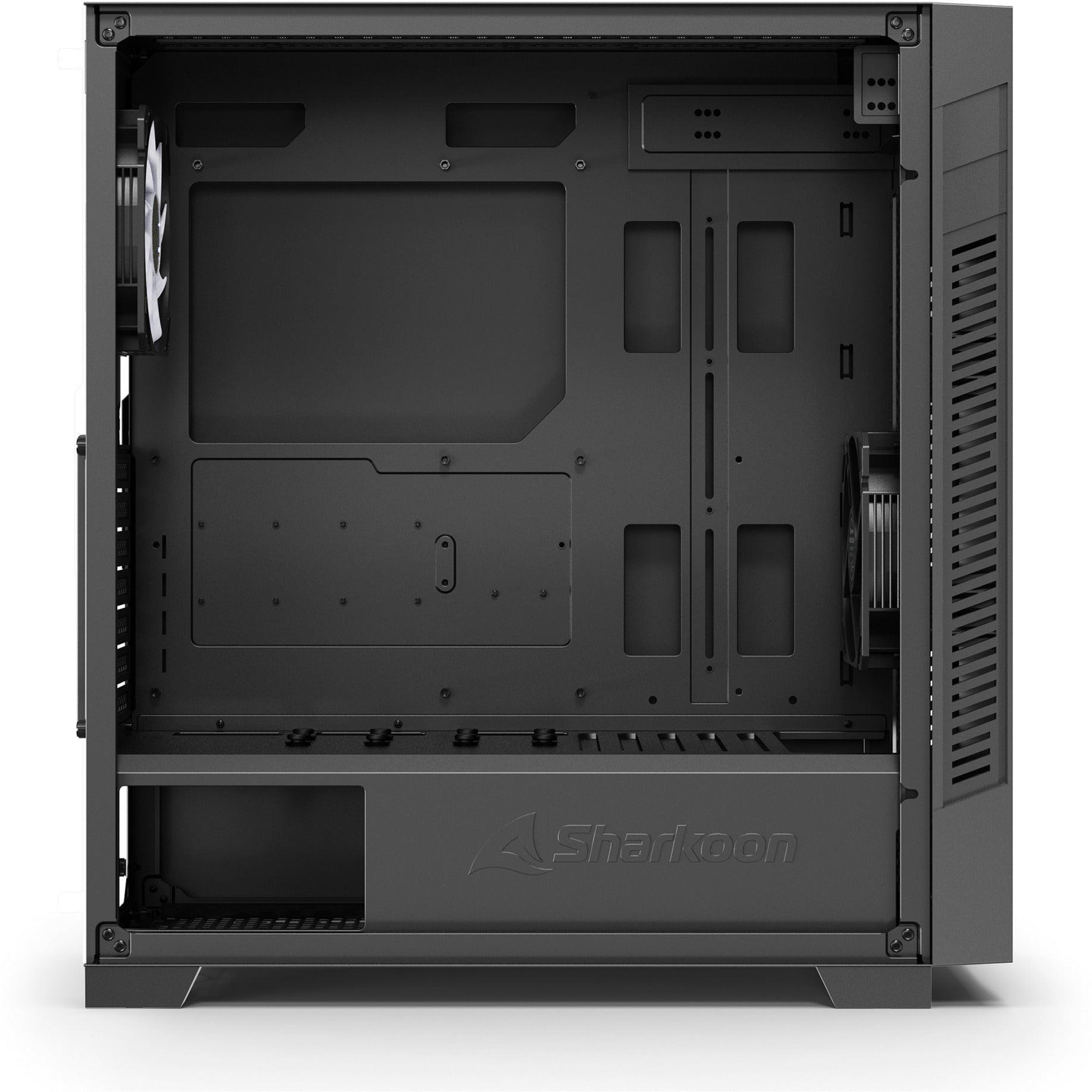 Custodia midi tower Sharkoon s25-w2 argb (nera | 2x USB-A | 1x USB-C | RGB | vetro temperato)