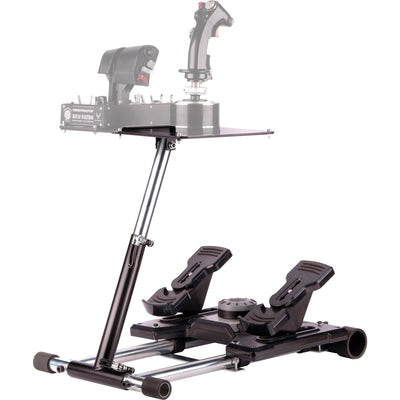 Wheel stand pro deluxe v2 thrustmaster hotas warth houder (zwart, voor thrustmaster hotas warthog, saitek x-55, x52, pro en x65)